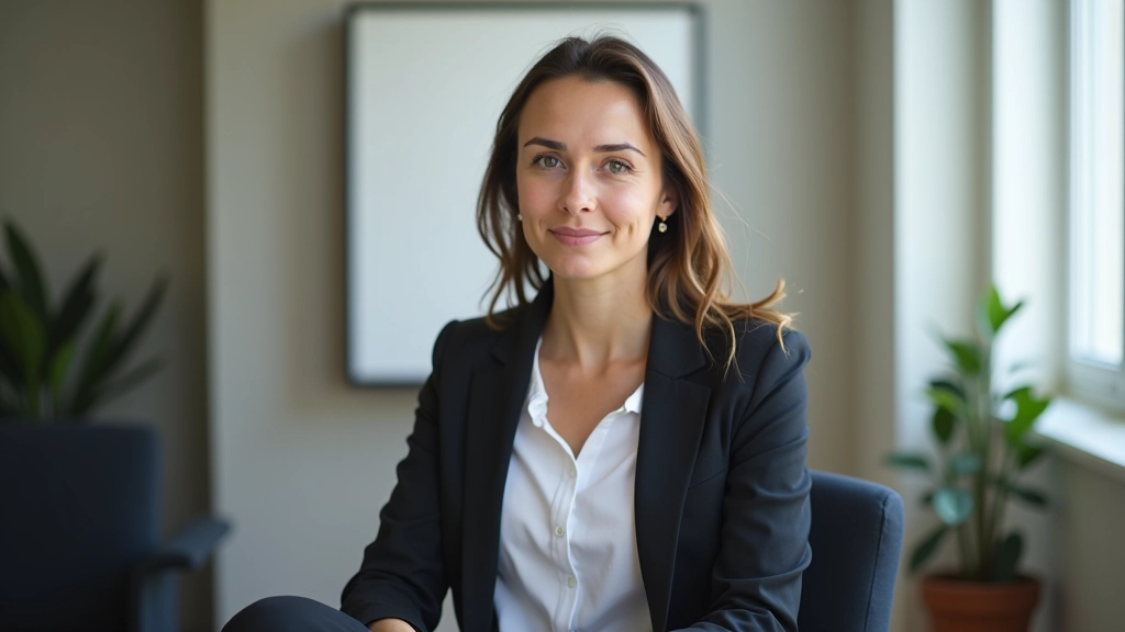 Pessoa relaxada antes de apresentação, praticando técnicas de confiança