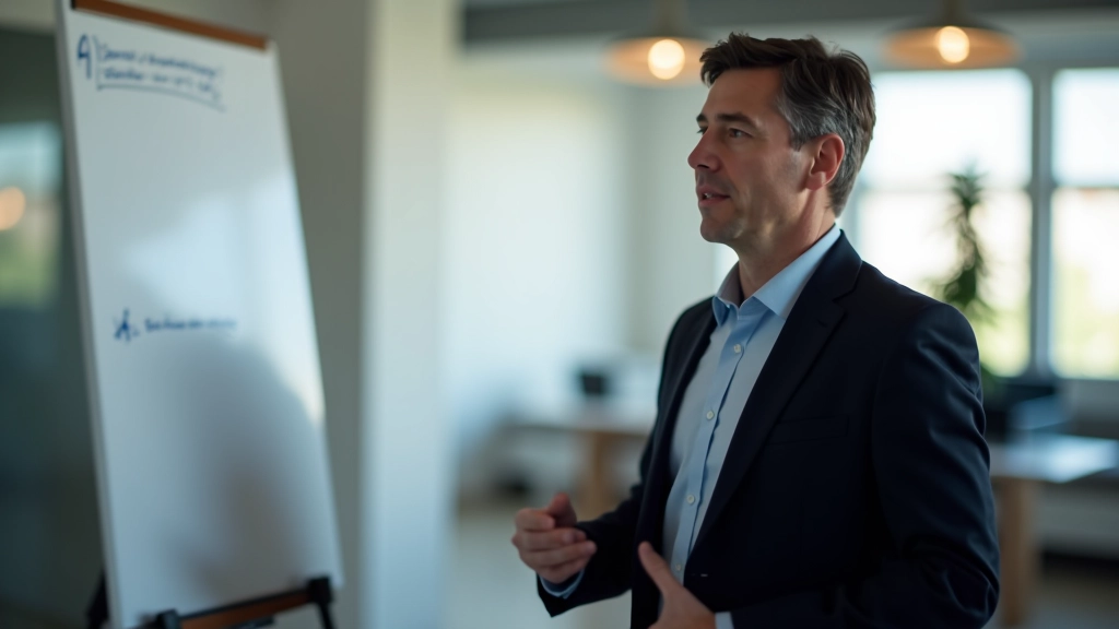 Diferentes tipos de histórias profissionais ilustradas em ambiente de treinamento corporativo